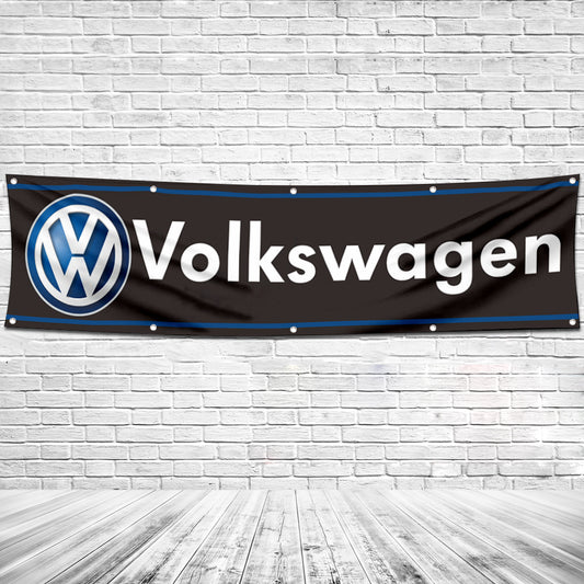 Fyon Car Motor Garage Workshop Banner Work for Volkswagen Flag 2x8 Feet