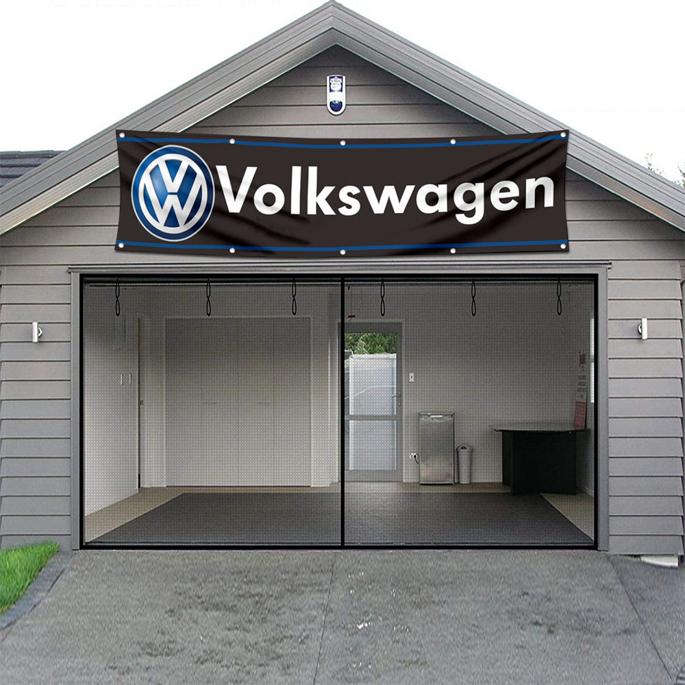 Fyon Car Motor Garage Workshop Banner Work for Volkswagen Flag 2x8 Feet