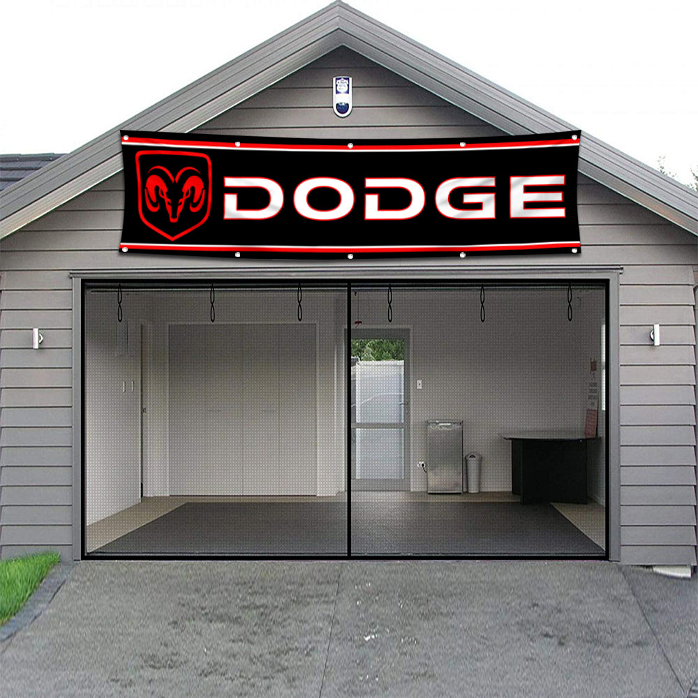 Fyon Car Motor Garage shop Decor Banner Works for Dodge Flag 2x8 Feet
