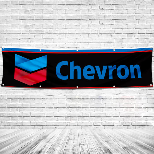 Fyon Car Motor Oil Garage Shop Decor Banner Works for Chevron Flag 2x8 Feet