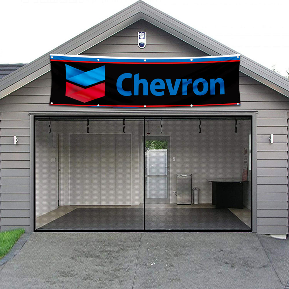 Fyon Car Motor Oil Garage Shop Decor Banner Works for Chevron Flag 2x8 Feet