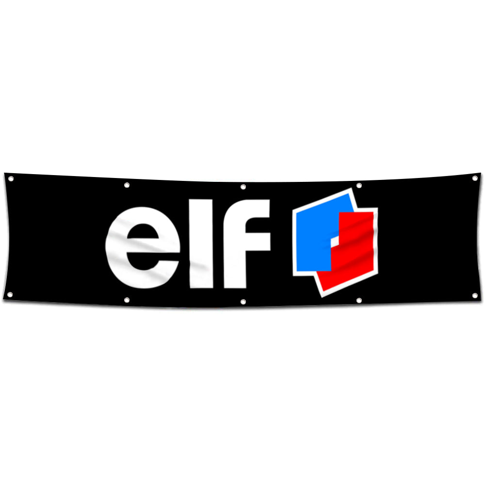 Fyon Car Motor Oil Garage Shop Decor Banner Works for Elf Flag 2x8 Feet