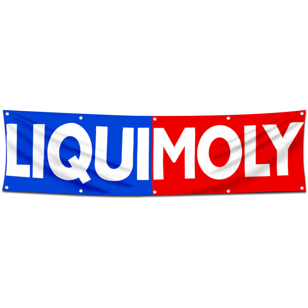 Fyon Car Motor Oil Garage Workshop Banner Works for Liqui Moly Flag 2x8 Feet