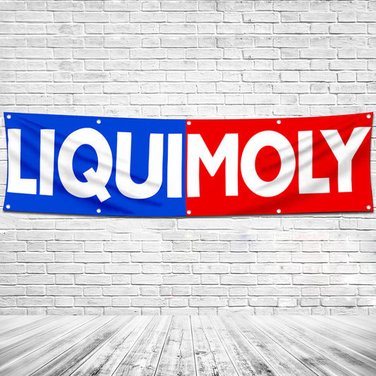 Fyon Car Motor Oil Garage Workshop Banner Works for Liqui Moly Flag 2x8 Feet