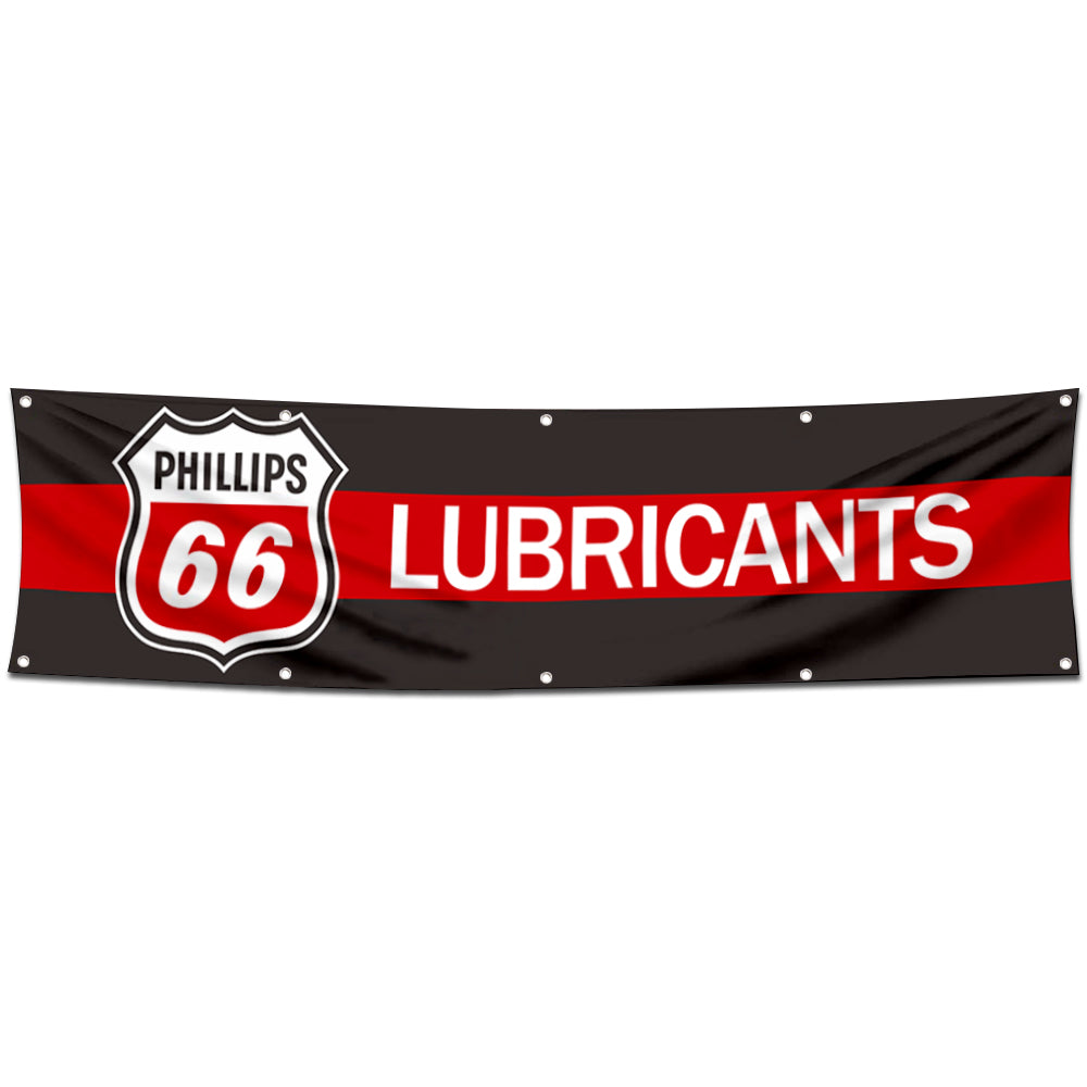 Fyon Car Motor Oil Garage Workshop Banner Works for Philips Lubricants Flag 2x8 Feet