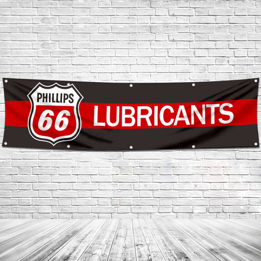Fyon Car Motor Oil Garage Workshop Banner Works for Philips Lubricants Flag 2x8 Feet
