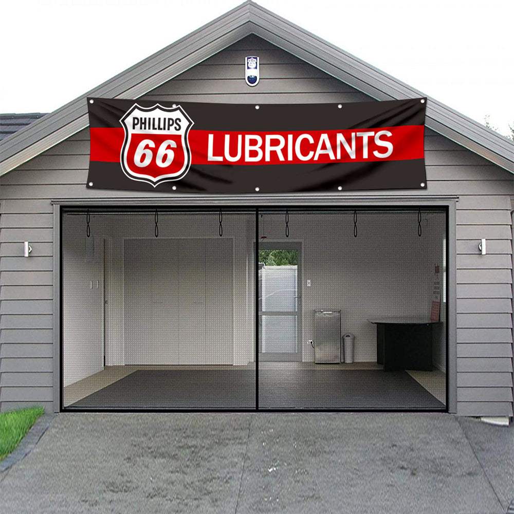 Fyon Car Motor Oil Garage Workshop Banner Works for Philips Lubricants Flag 2x8 Feet