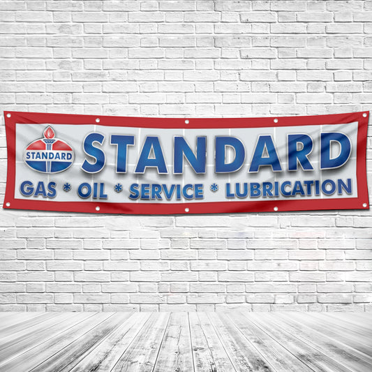 Fyon Car Motor Oil Gas Garage Workshop Banner Works for Standard Flag 2x8 Feet