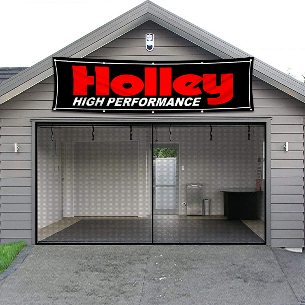 Fyon Car Motor Parts Garage Shop Banner Works for Holley Flag 2x8 Feet