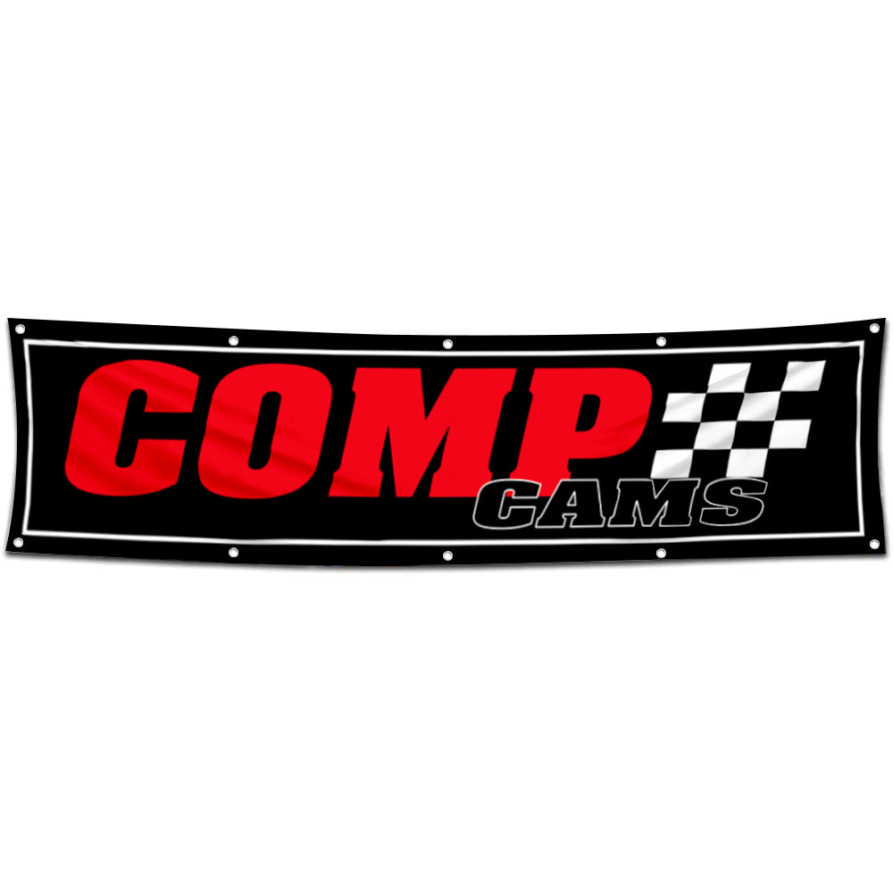 Fyon Car Motor Parts Garage Shop Decor Banner Works for Comp Cams Flag 2x8 Feet