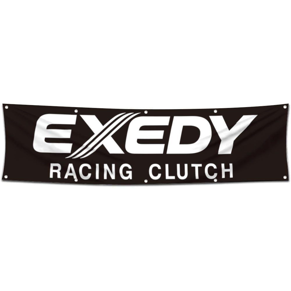 Fyon Car Motor Parts Garage Shop Decor Banner Works for Exedy Flag 2x8 Feet
