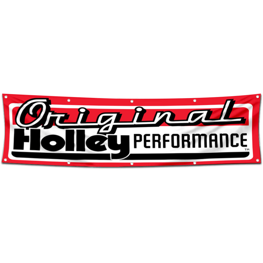 Fyon Car Motor Parts Garage Shop Decor Banner Works for Holley Flag 2x8 Feet