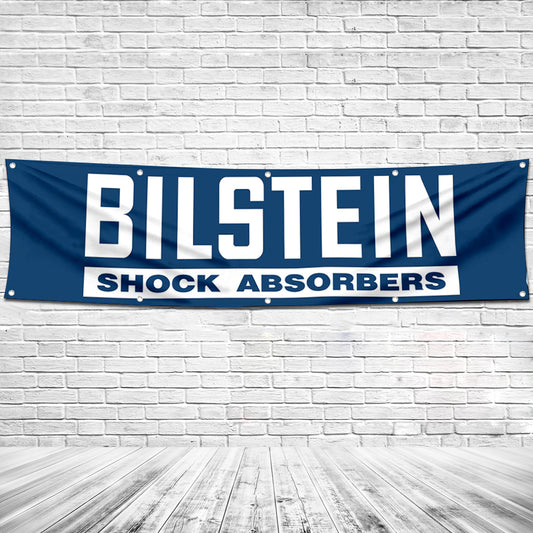 Fyon Car Motor Shock Absorbers Garage Shop Decor Banner Works for Bilstein Flag 2x8 Feet