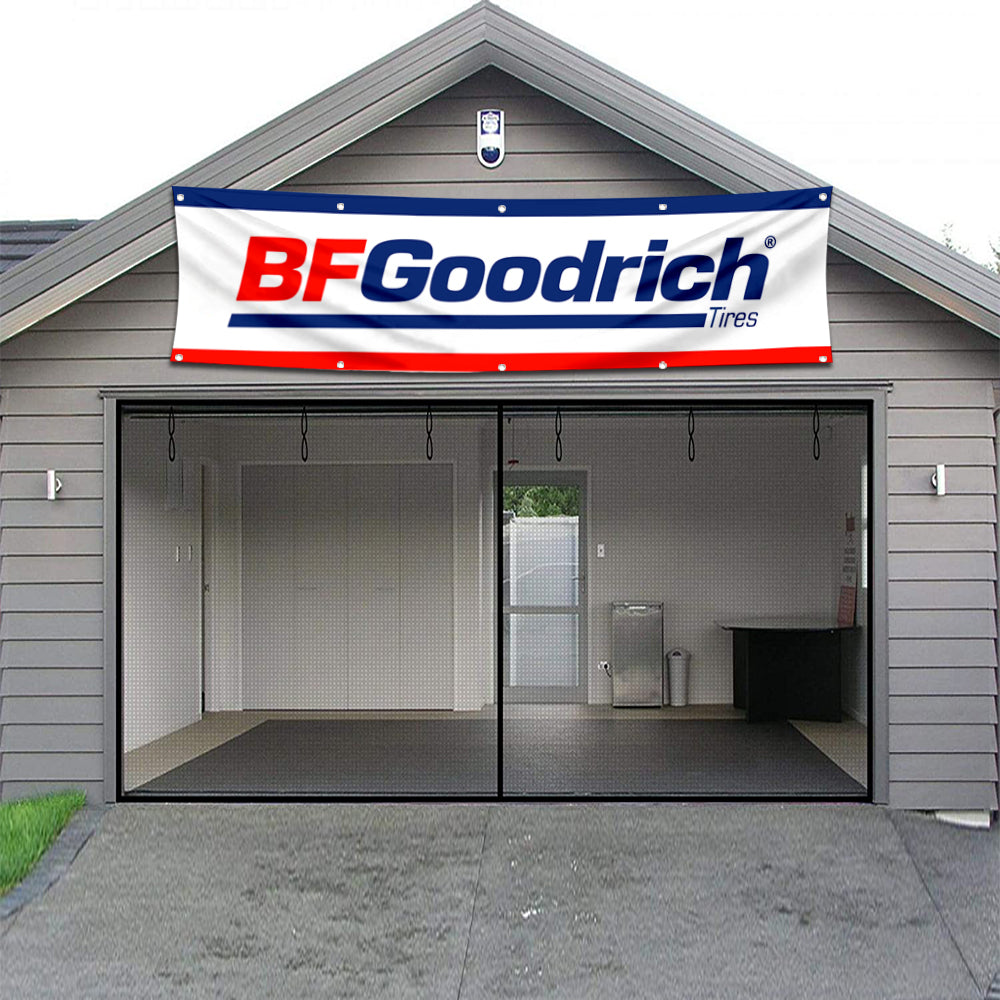 Fyon Car Motor Tires Garage Shop Decor Banner Works for BFGoodrich Flag 2x8 Feet