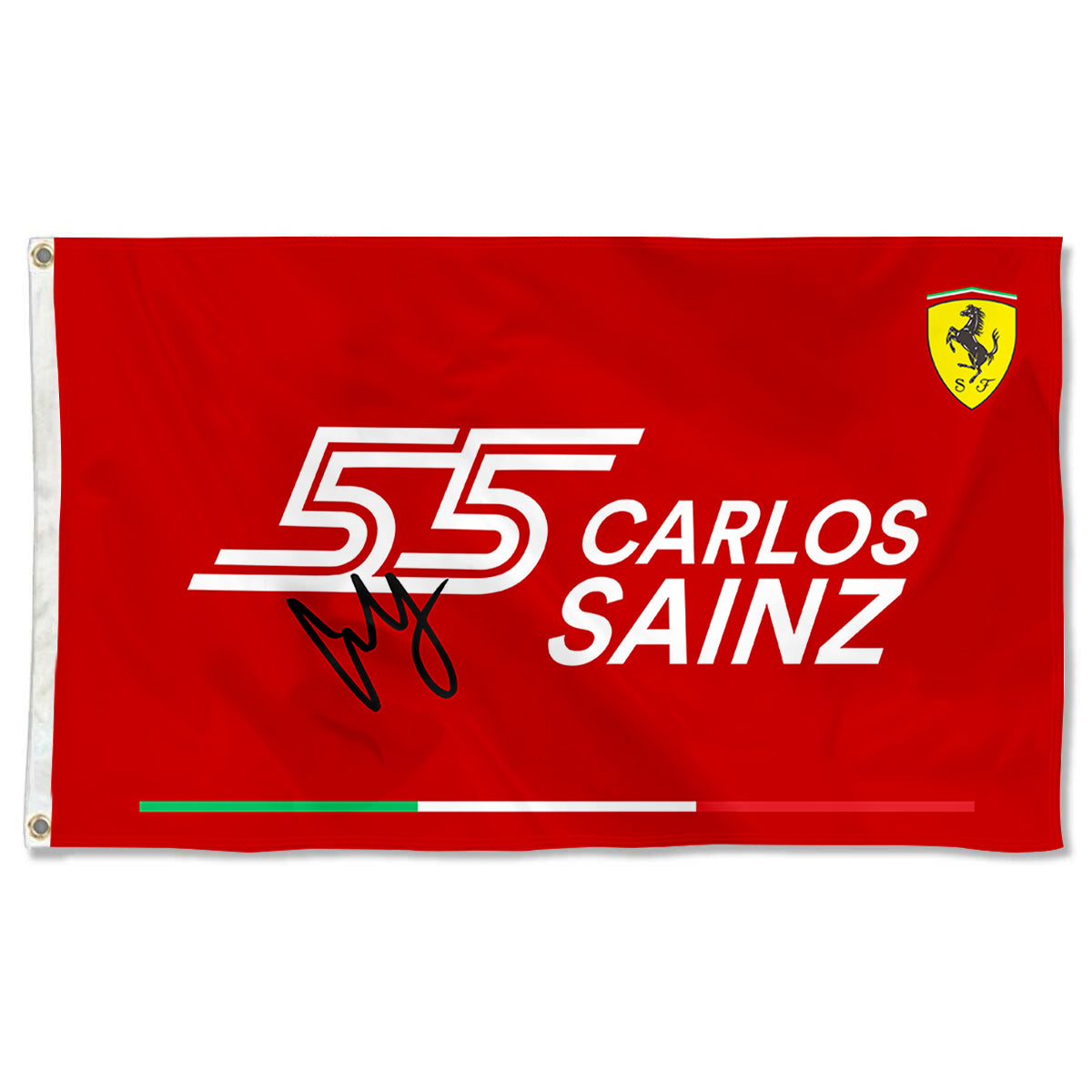 Fyon Carlos Sainz 55# Racing Flag Indoor and Outdoor Banner
