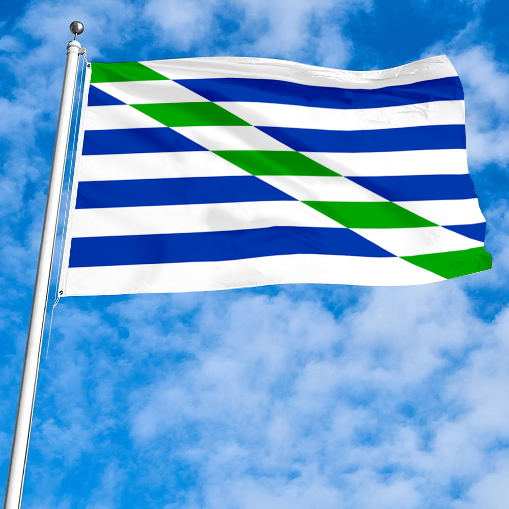 Fyon Cataño, Puerto Rico flag banner
