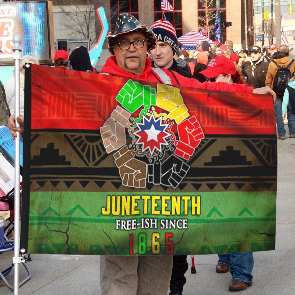 Fyon Celebrate Juneteenth African Flag 41714 Indoor and outdoor banner
