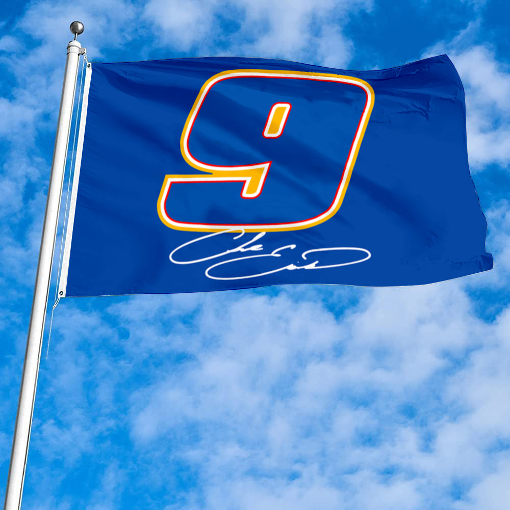 Fyon Chase Elliott #9 Flag Banner