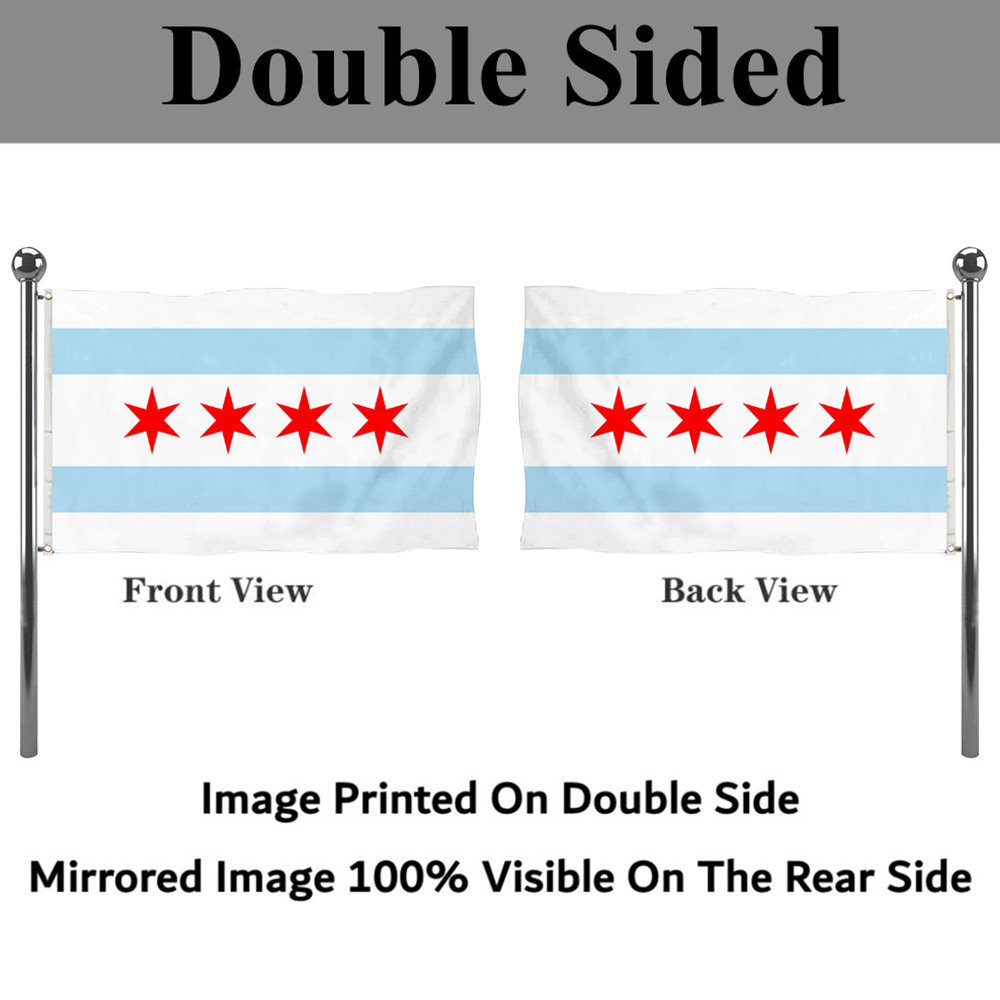 Fyon Chicago, Illinois flag Banner