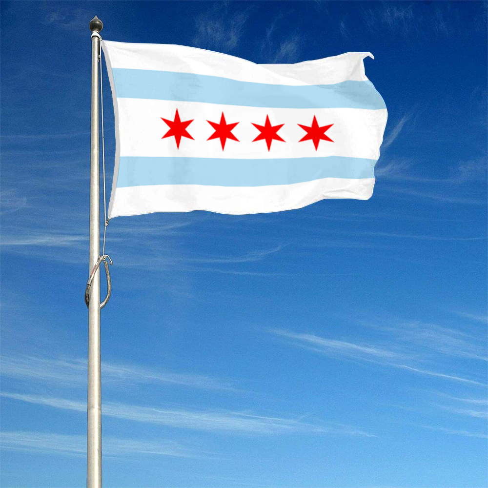 Fyon Chicago, Illinois flag Banner
