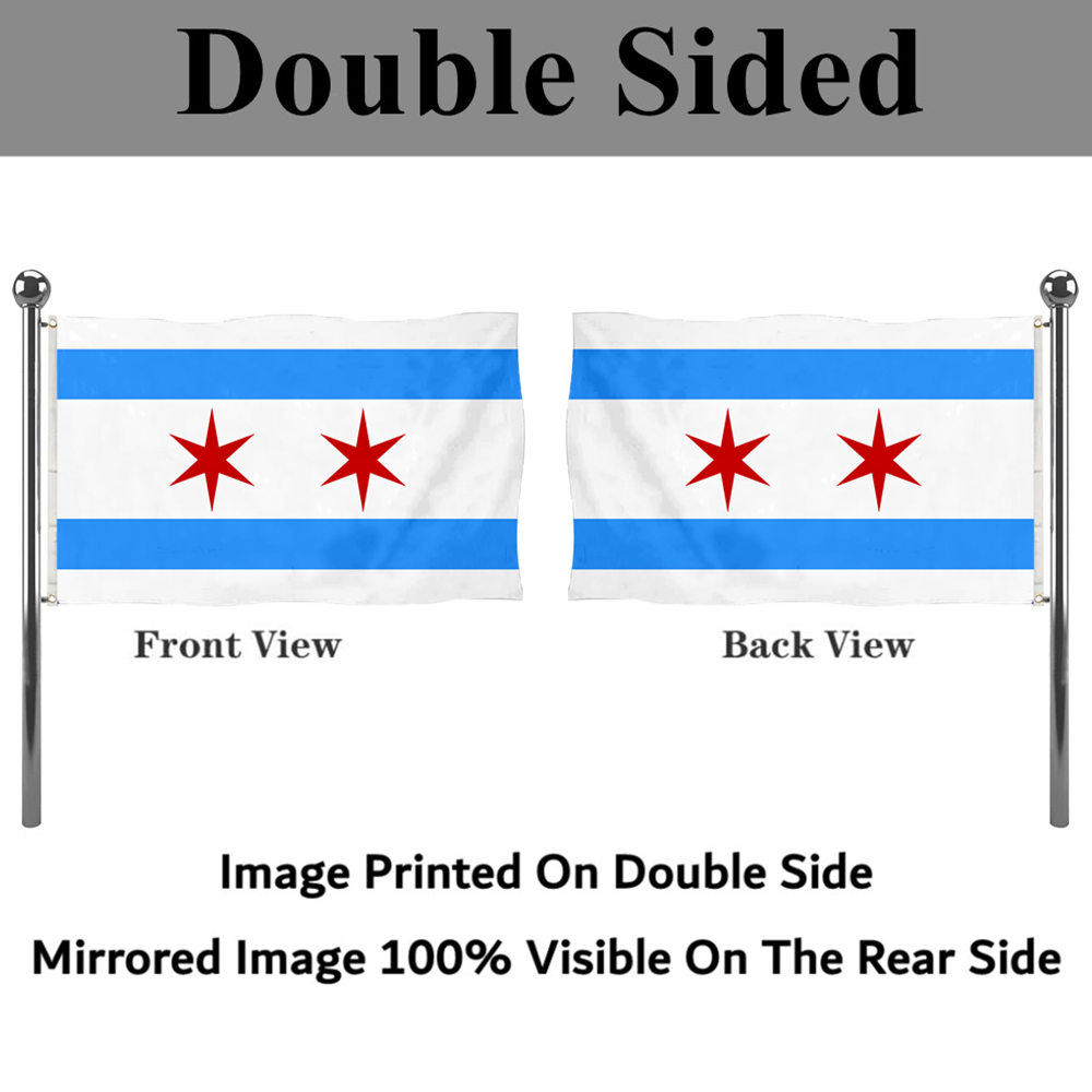Fyon Chicago, Illinois flag (1917–1933 )flag Banner