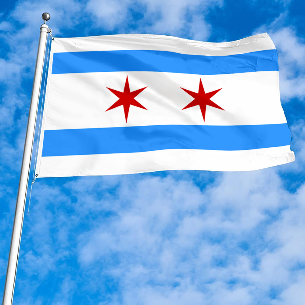 Fyon Chicago, Illinois flag (1917–1933 )flag Banner