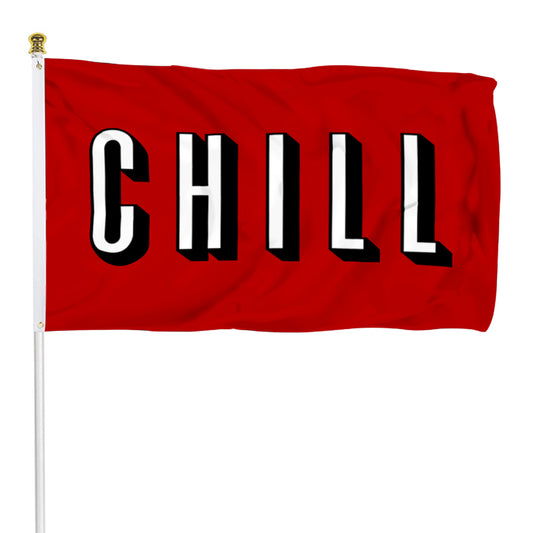 Fyon Chill Dorms College Football Flag Banner