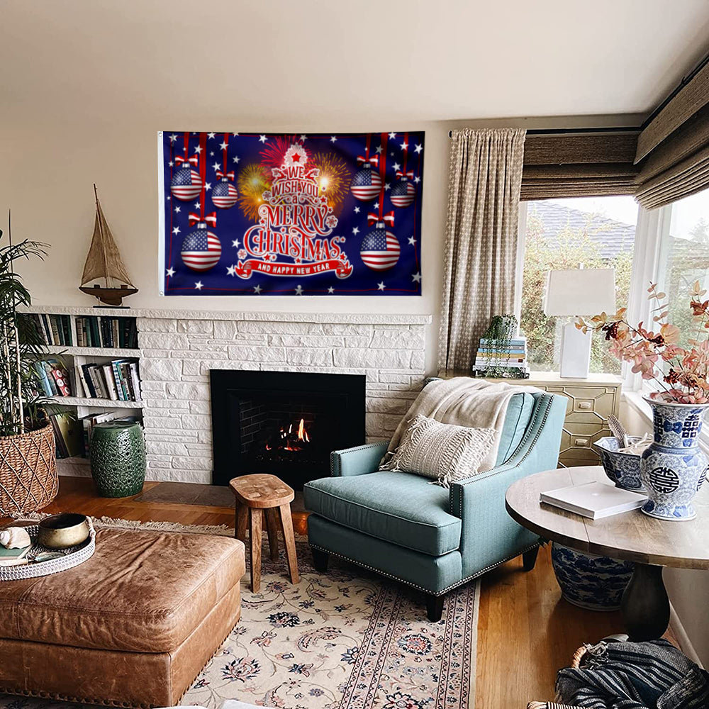 Fyon Christmas Santa Comin’ Flag 41335 Indoor and outdoor banner