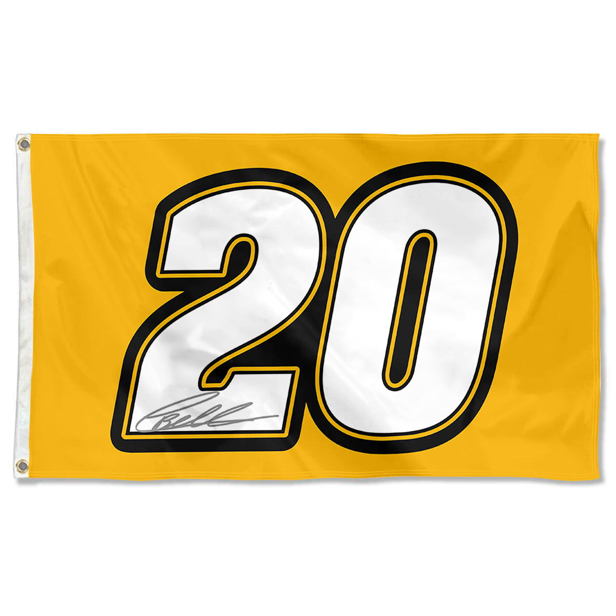 Fyon Christopher Bell #20 Racing Car Flag Indoor and Outdoor Banner
