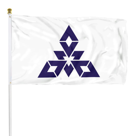 Fyon City of Fukuoka , Japan ,Asia Flag Banner