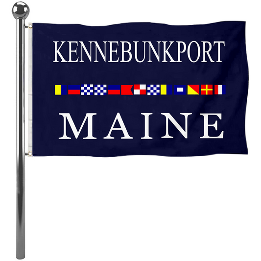 Fyon City of Kennebunkport, Maine flag Banner