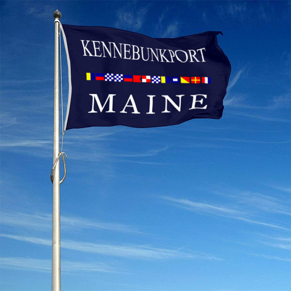 Fyon City of Kennebunkport, Maine flag Banner