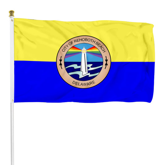 Fyon City of Rehoboth Beach Delaware Flag Banner