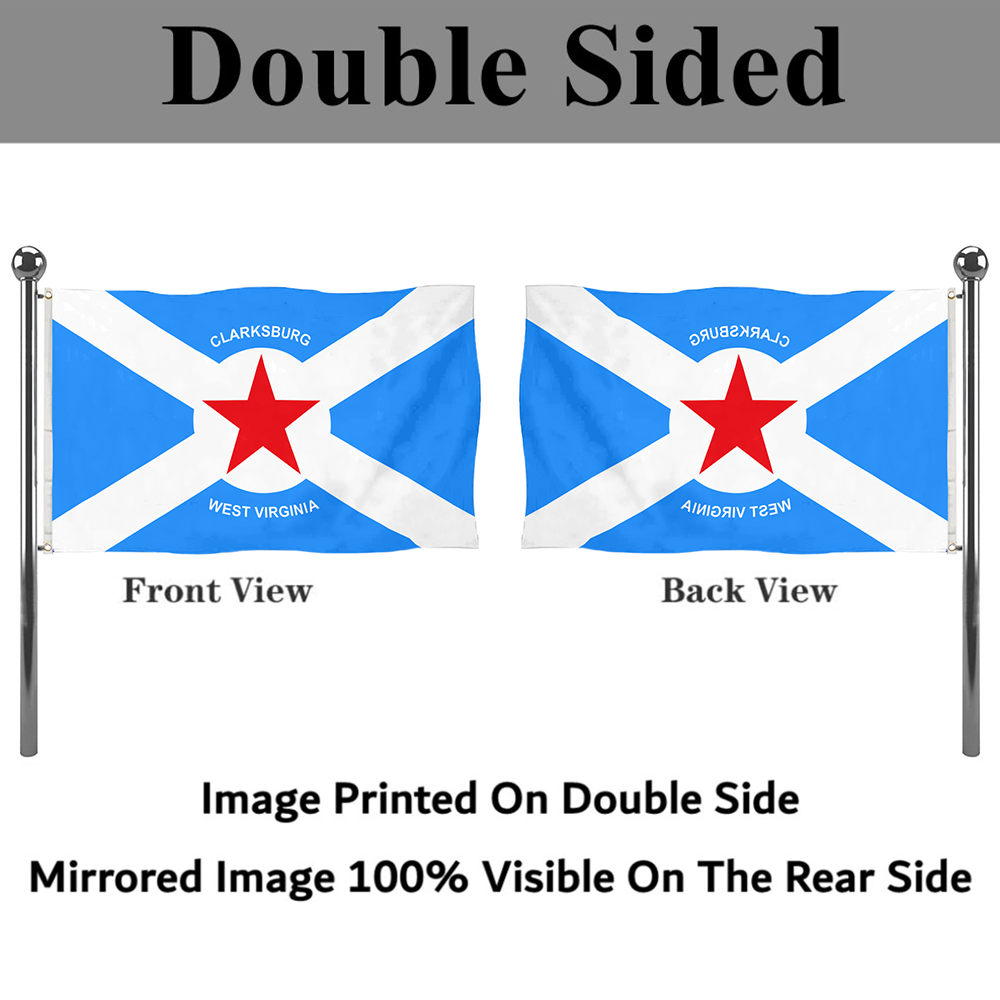 Fyon Clarksburg, West Virginia flag Banner