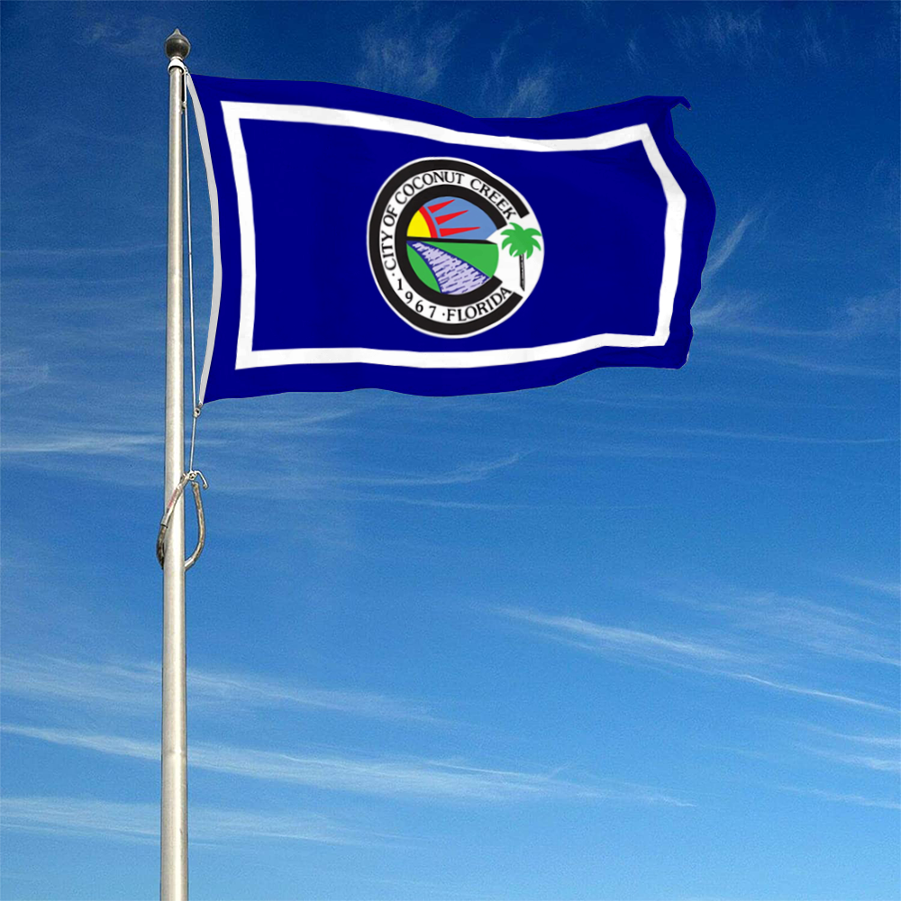 Fyon Coconut Creek, Florida flag Banner