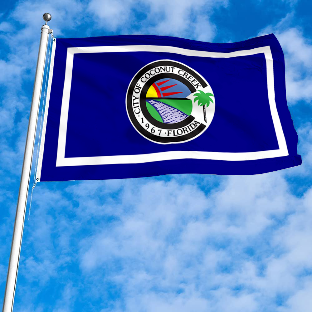 Fyon Coconut Creek, Florida flag Banner
