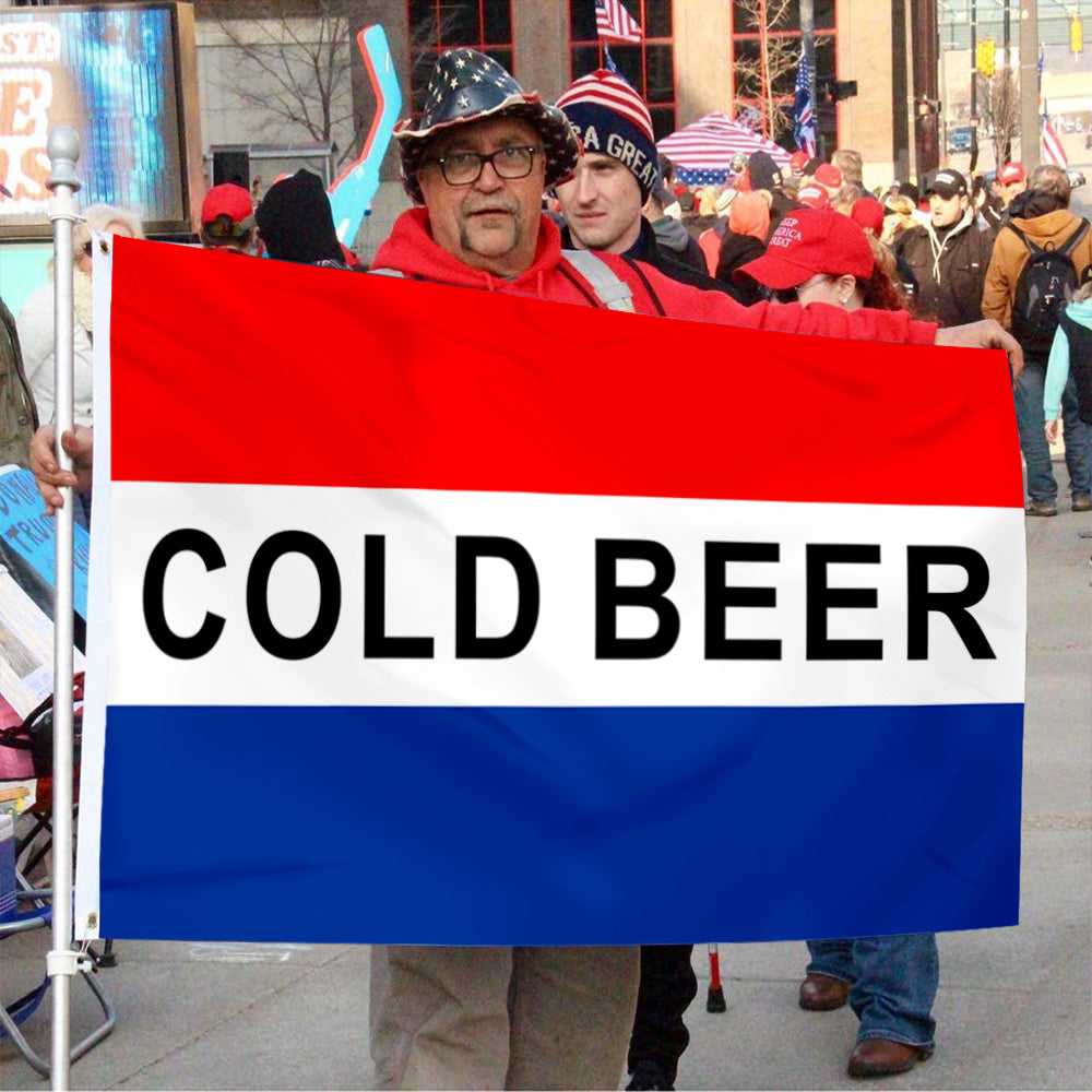 Fyon Cold Beer Flag Indoor and outdoor banner