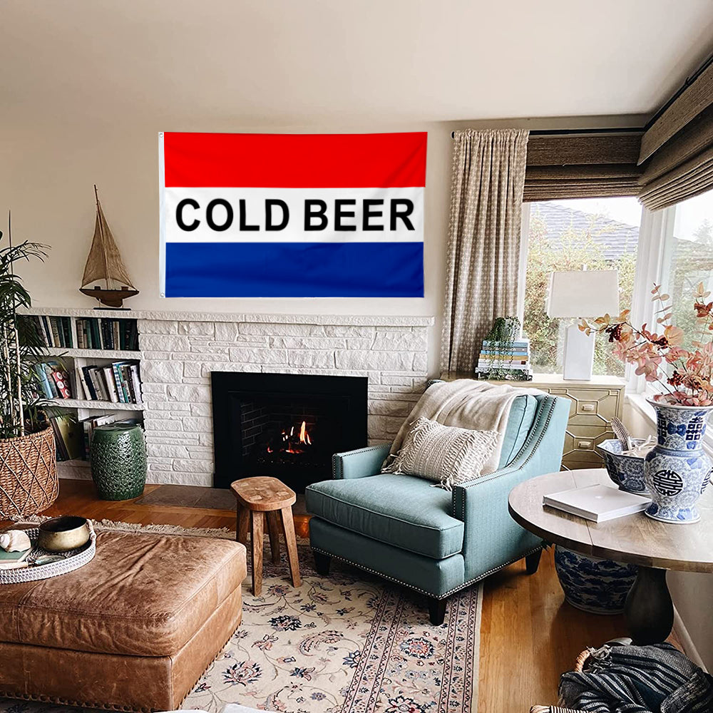 Fyon Cold Beer Flag Indoor and outdoor banner