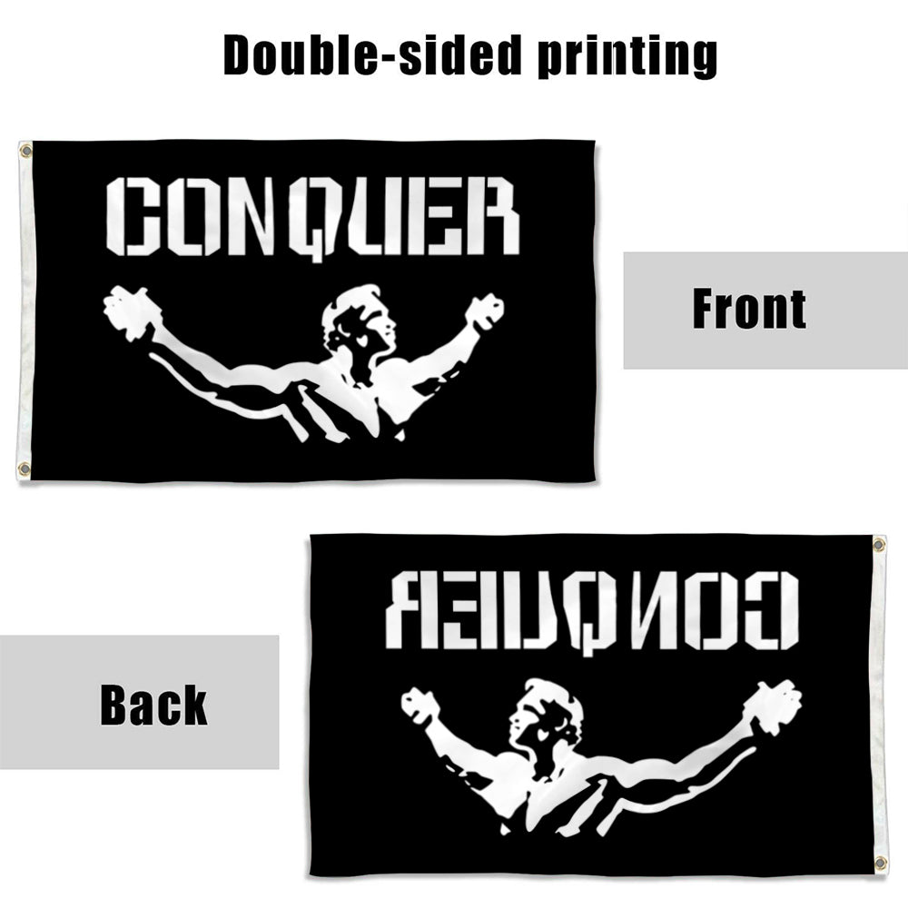 Fyon Conquer Pose Gym Flag Banner