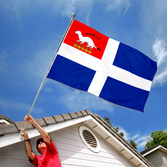 Fyon Contemporain de la Ville de Saint-Malo Bretagne Flag Banner