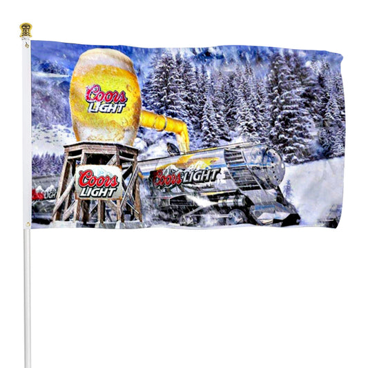 Fyon Coors Light Beer Flag Banner