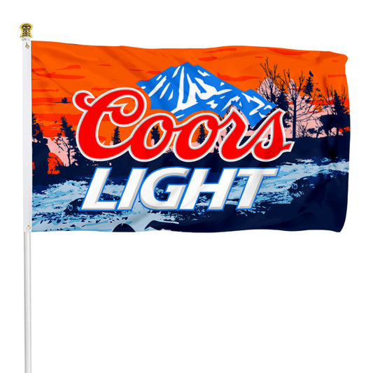 Fyon Coors Light Blue Beer Flag Banner