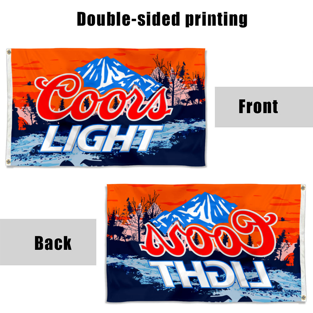 Fyon Coors Light Blue Beer Flag Banner