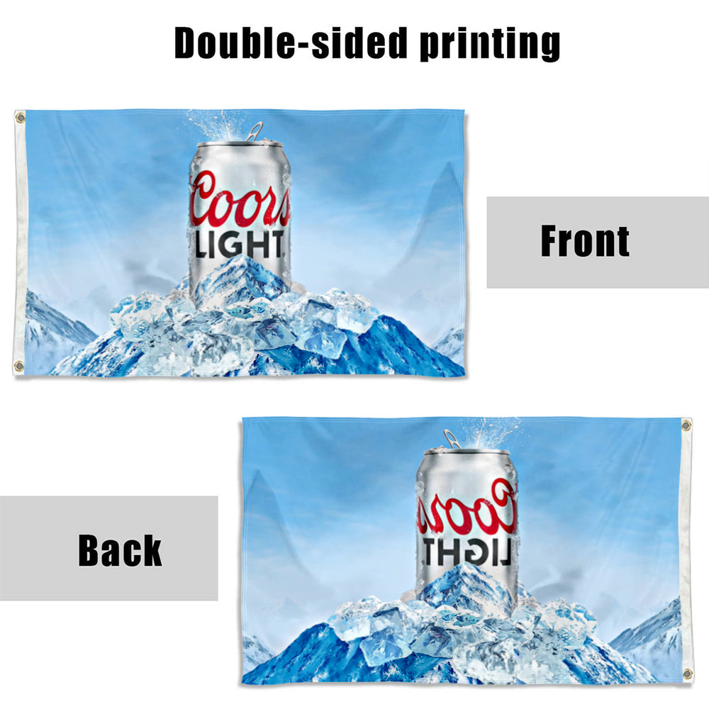Fyon Coors light beer Flag Indoor and Outdoor Banner