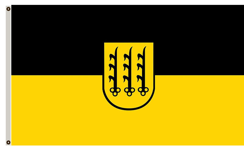 Crailsheim (Nördliches Baden-Württemberg) landscape flag Indoor and outdoor banner