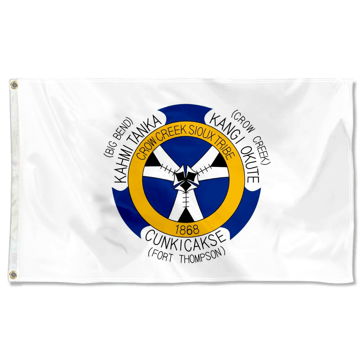 Fyon Crow Creek flag Sioux Tribe, South Dakota, USA Flag Banner