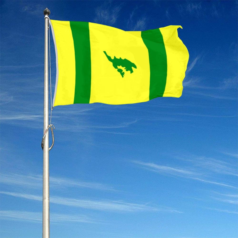 Fyon Culebra, Puerto Rico flag banner