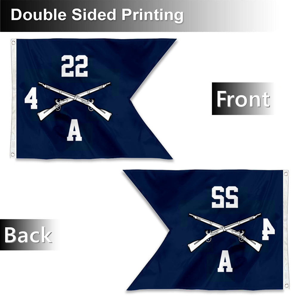 Fyon Custom Infantry Guidon Infantry 11B Flag Banner