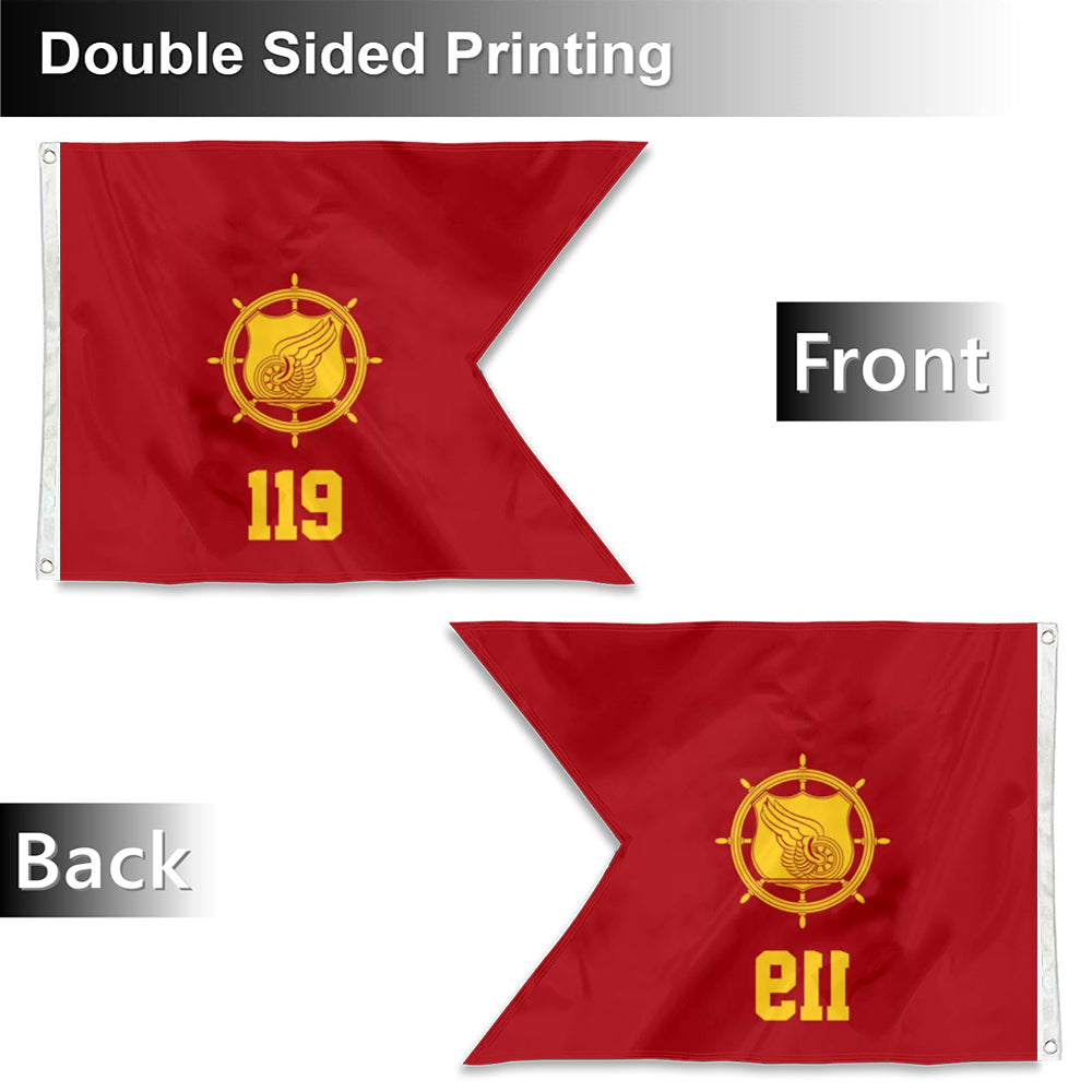 Fyon Custom Transportation Guidon Transpo US Army Flag Banner