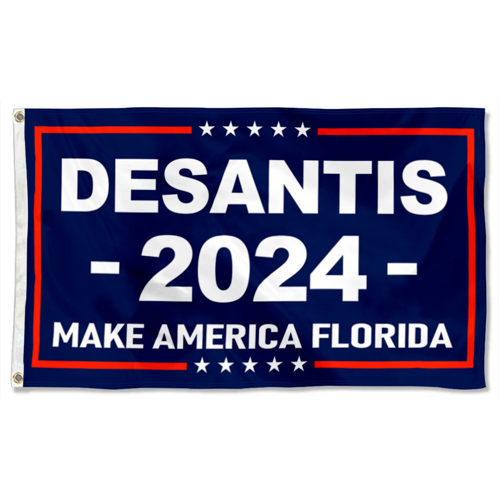 Fyon DESANTIS Make America Flordia 2024 Flag Indoor and Outdoor Banner